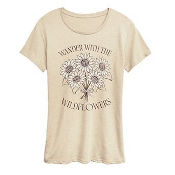 Women's Wander With The Wildflowers Graphic Tee