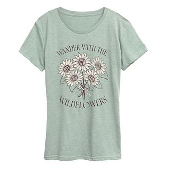 Women's Wander With The Wildflowers Graphic Tee