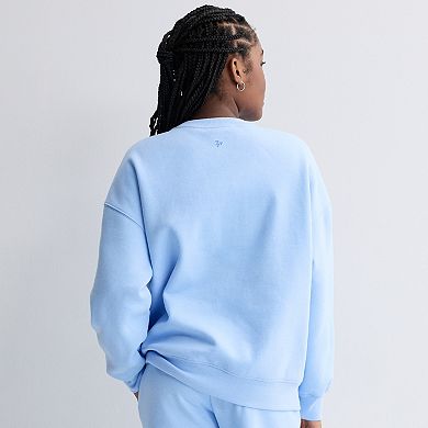 Girls 7-16 Tek Gear® Oversized Seamed Crew Sweatshirt