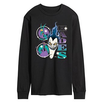 Men's Disney's Hades Bootleg Long Sleeve Graphic Tee