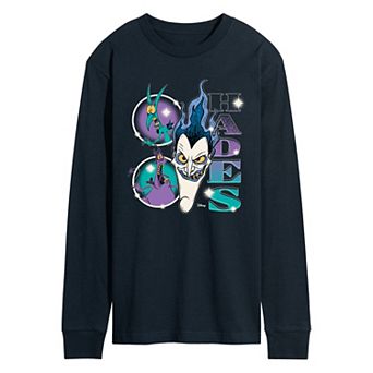 Men's Disney's Hades Bootleg Long Sleeve Graphic Tee