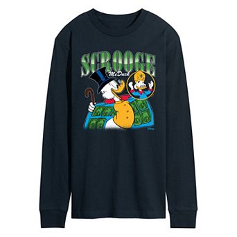 Men's Disney's Duck Tales Scrooge McDuck Bootleg Long Sleeve Graphic Tee