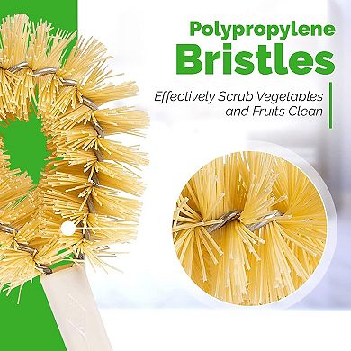 "Original Vegetable Brush - Compact & Sturdy for Small to Medium Veggies & Fruits (1 Pack)