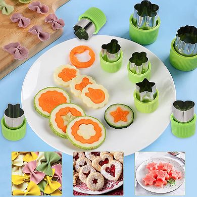 17-Piece Melon Baller & Fruit Scooper Set with Cutter, Peeler, and Seed Remove