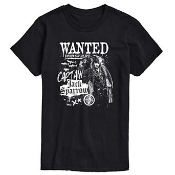 Men's Disney's Pirates of the Caribbean Captain Jack Sparrow Graphic Tee
