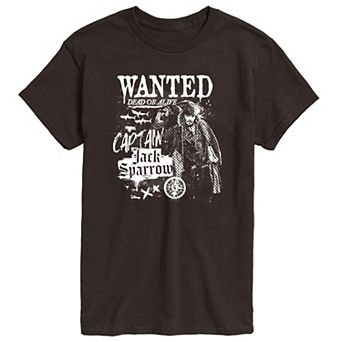 Men's Disney's Pirates of the Caribbean Captain Jack Sparrow Graphic Tee