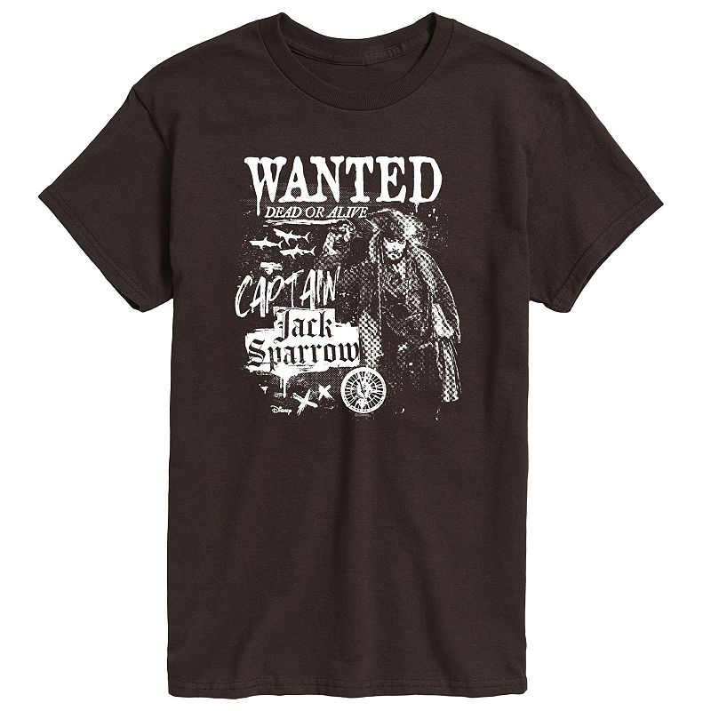 Men's Disney's Pirates of the Caribbean Captain Jack Sparrow Graphic Tee, 