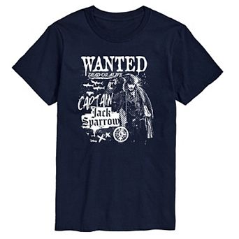 Men's Disney's Pirates of the Caribbean Captain Jack Sparrow Graphic Tee