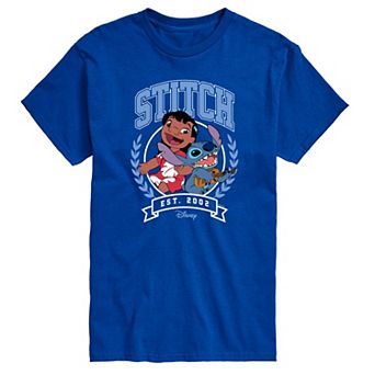 Men's Disney's Lilo & Stitch Collegiate Est. 2002 Graphic Tee