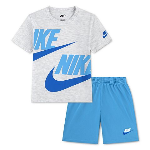 Boys Toddler Boys Nike Split Futura Logo Short Sleeve T-shirt & Shorts 2 pc Set