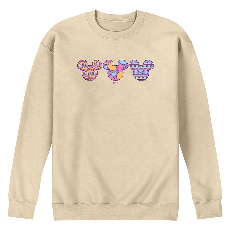 Men's Disney's Mickey Mouse Easter Eggs Fleece Sweatshirt, 