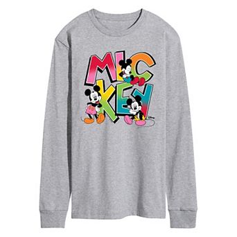 Men's Disney's Mickey Mouse Graphic Long Sleeve Graphic Tee