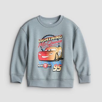 Toddler & Boys 4-12 Jumping Beans® Disney / Pixar's Cars Lightning McQueen Sensory Adaptive Crewneck Sweatshirt