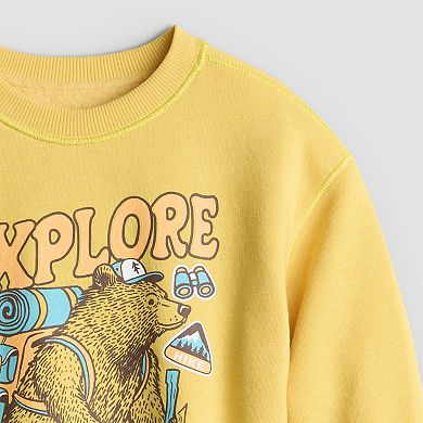Toddler & Boys 4-12 Jumping Beans® Sensory Adaptive Crewneck Graphic Sweatshirt