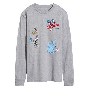 Men's Dr. Seuss Characters Icons Long Sleeve Graphic Tee