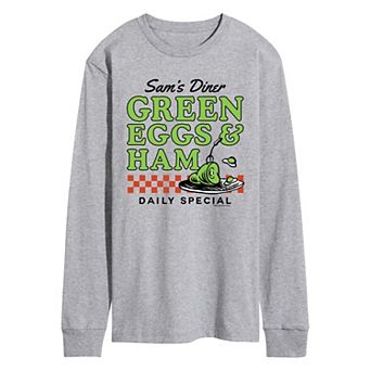 Men's Dr. Seuss Green Eggs & Ham Long Sleeve Graphic Tee