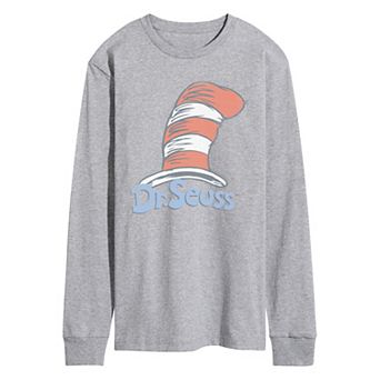 Men's Dr. Seuss Logo Distressed Long Sleeve Graphic Tee