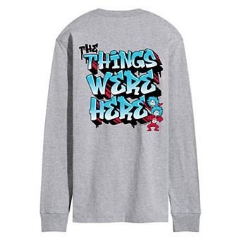 Men's Dr. Seuss The Things Were Here Long Sleeve Graphic Tee