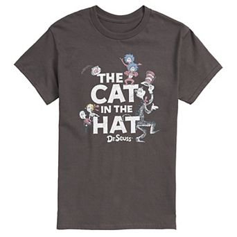 Men's Dr. Seuss The Cat In The Hat Distressed Graphic Tee