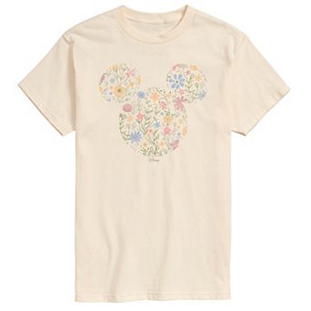 Men's Disney's Mickey Mouse Spring Florals Graphic Tee