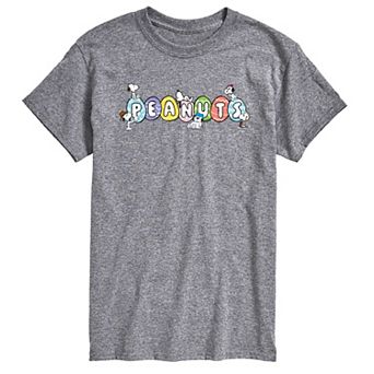Men's Peanuts Easter Eggs Logo Graphic Tee
