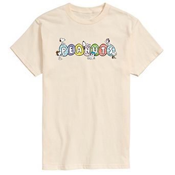 Men's Peanuts Easter Eggs Logo Graphic Tee