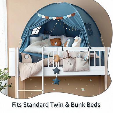 Bed Canopy Tent - Indoor Playhouse & Privacy Tent for Bunk Beds and Room Decor, Cozy Sleeping Gift