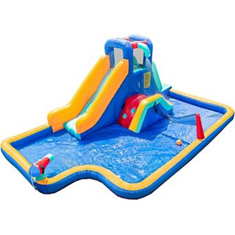 Inflatable Water Slide With Climbing Walls
