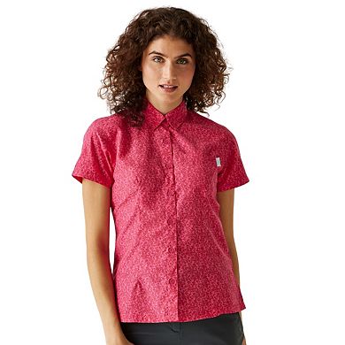 Regatta Womens/Ladies Mindano VIII Ditsy Print Short-Sleeved Shirt