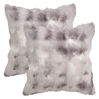 Pack of 2 Soft Fluffy Pillow Case Modern Cozy Plush Decorative Throw Pillow Covers 12x20/18x18 Inch