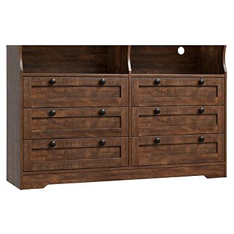 Dresser for Bedroom, Large Wooden Bedroom Dressers with Drawer