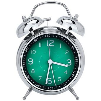 Metal Mechanical Alarm Clock for Heavy Sleepers Loud Bell Sound, Easy Setup, 4.5"x2.2"x6.3"