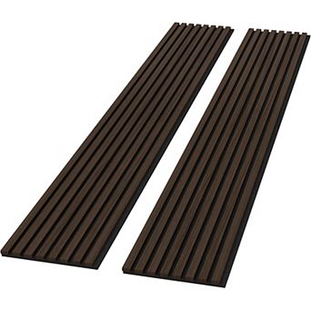 2 Pack Acoustic Solid Wood Wall Panels, 94.49” x 12.6” Soundproof Wall Panels