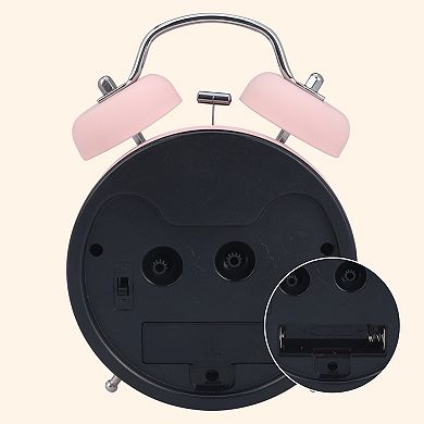 Loud Alarm for Deep Sleepers Twin Bell Alarm Clock, Digital Dial for Home Decoration 4.6"x2.2"x6.6"