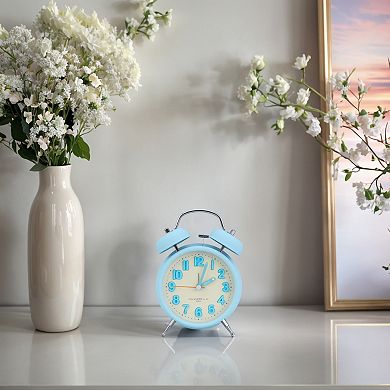 Loud Alarm for Deep Sleepers Twin Bell Alarm Clock, Digital Dial for Home Decoration 4.6"x2.2"x6.6"