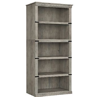 5 tier Bookshelf - Farmhouse Open Storage Bookcase