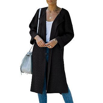 Women’s Oversized Open-Front Knit Long Cardigan Sweaters Fall & Winter Coat
