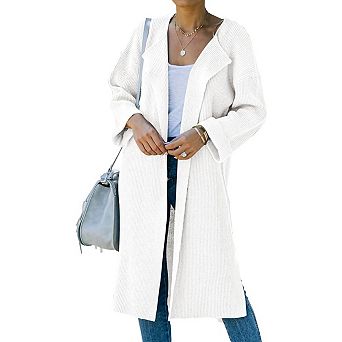 Women’s Oversized Open-Front Knit Long Cardigan Sweaters Fall & Winter Coat