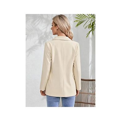 Women Business Casual Blazers with Lined Professional Work Suit Jacket with Pockets