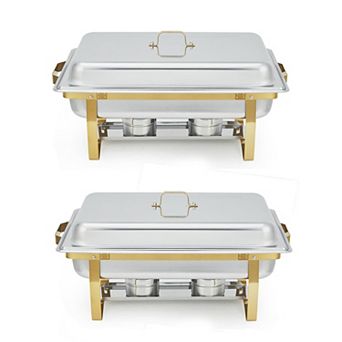 Stainless Steel Chafing Dish Set（2-Pack)