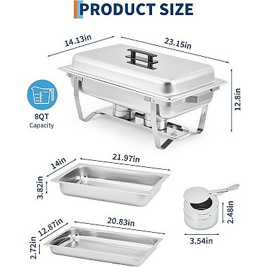 2-Pack Rectangular Chafing Dish