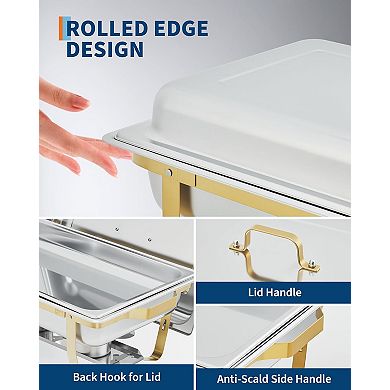 Stainless Steel Chafing Dish Set（4-Pack)