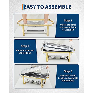 Stainless Steel Chafing Dish Set（4-Pack)