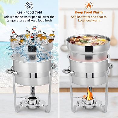 7QT Soup Chafer Set of 2