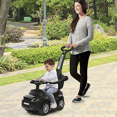 3 In 1 Ride On Push Car Toddler Stroller Walker With Music