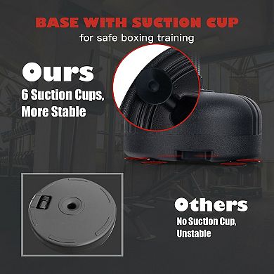 Adjustable Freestanding Punching Bag Set with Boxing Gloves