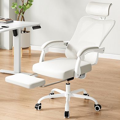 Ergonomic Mesh Office Chair with Adjustable Headrest and Lumbar Support