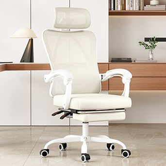 Ergonomic Mesh Office Chair with Adjustable Headrest and Lumbar Support
