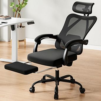 GOODSILO Ergonomic Mesh Office Chair with Adjustable Headrest and Lumbar Support