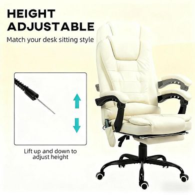 GOODSILO Ergonomic High-Back Executive Massage Chair with Lumbar Support & Footrest